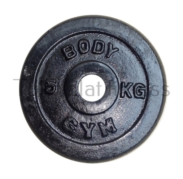 Iron Plate 5cm 5kg Body Gym - Body Gym Iron Plate 5 cm 5 Kg
