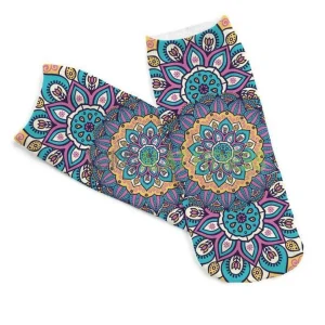 Yoga Sock (Biru) Mandala
