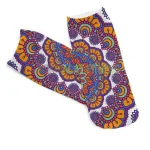 Yoga Sock (ungu) Mandala