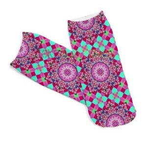 Yoga Sock (Pink) Mandala
