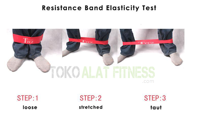 Resistance band loop f wtr 1 - Resistance Band Loop TTCZ Medium biru Body Gym