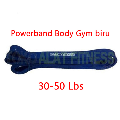 powerband body gym biru spek wtm - Powerband Firm (Blue) 212X1.9X0.45 Cm Body Gym