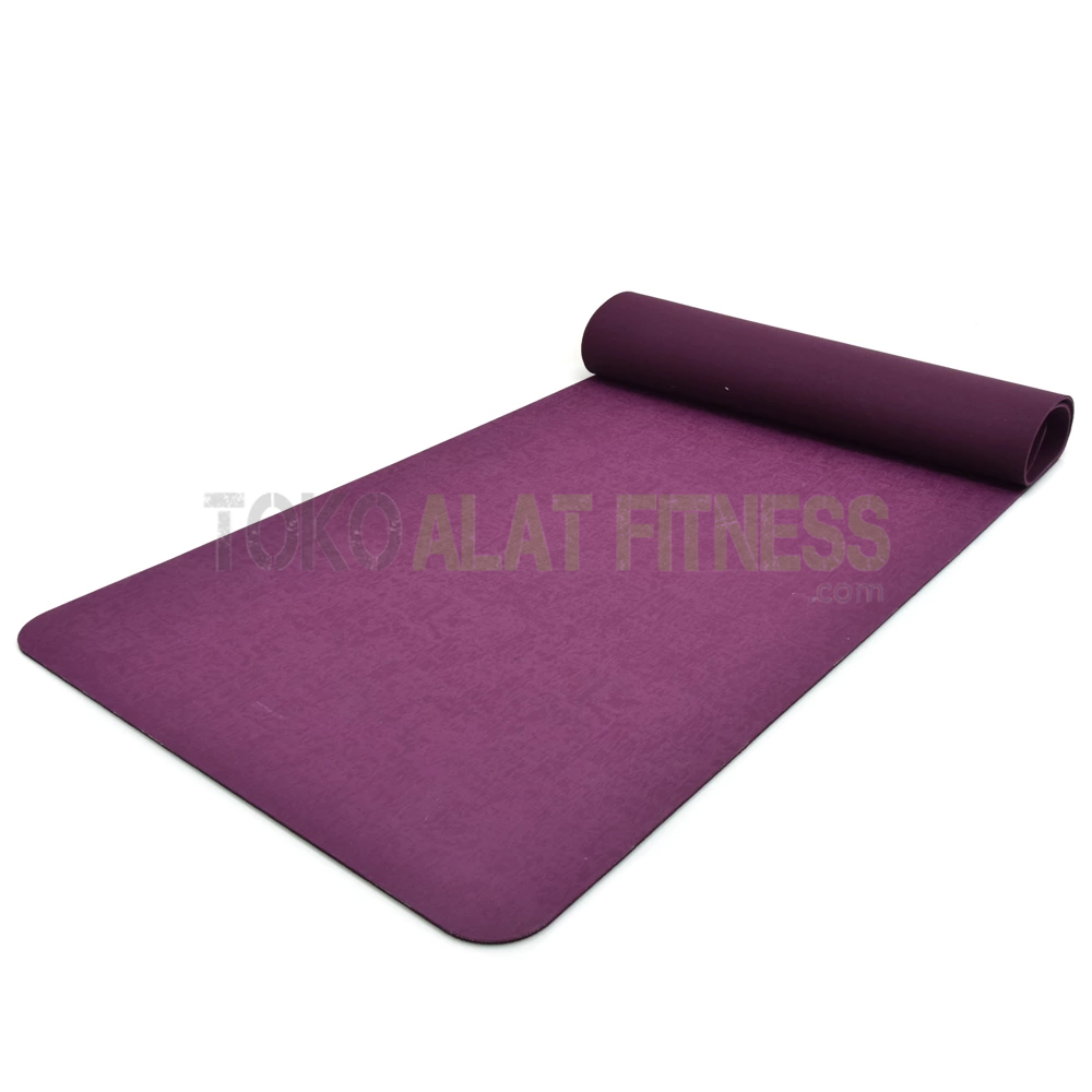1 wtm - Yoga Mat Natural Rubber 4mm, Maroon Body Gym