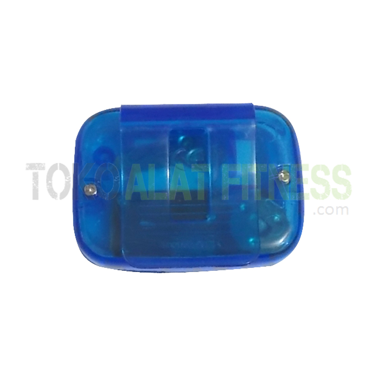 mini pedometer blue 2 wtr - Mini Pedometer With Two Keys, Blue Body Gym
