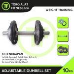 Adjustable dumbell set iron besi harga murah dumbel alat fitness 10 Kg 1 150x150 - Adjustable Dumbell Set Iron 10 Kg Body Gym