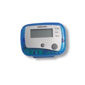 Body Gym Mini Pedometer With Two Keys, Blue