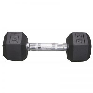 Dumbell Rubber Hex Hexagonal 4 Kg