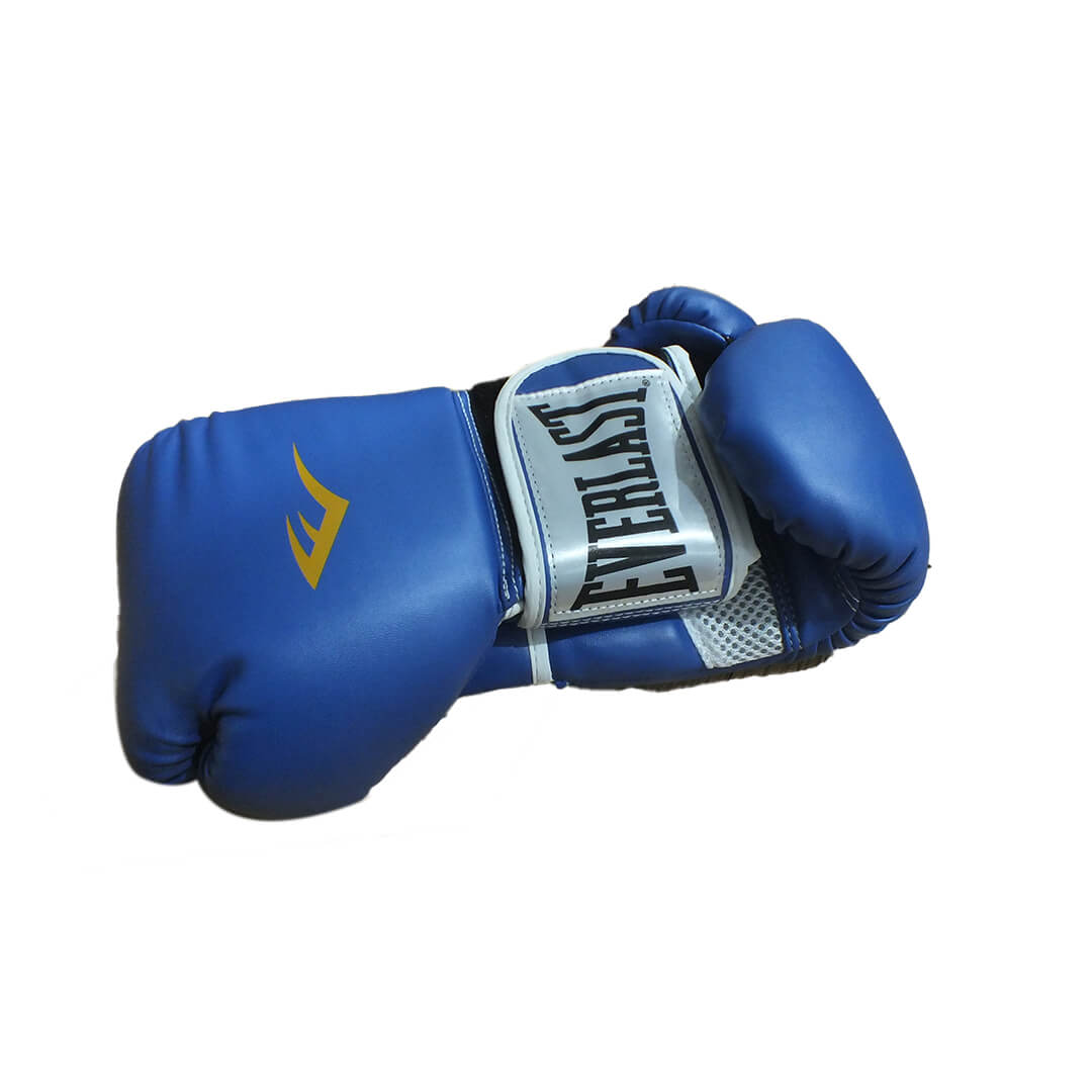 Sarung Tinju Everlast Pro Training Boxing Gloves 8oz Biru Atas - Everlast Sarung Tinju/Boxing Glove 8 OZ (biru)