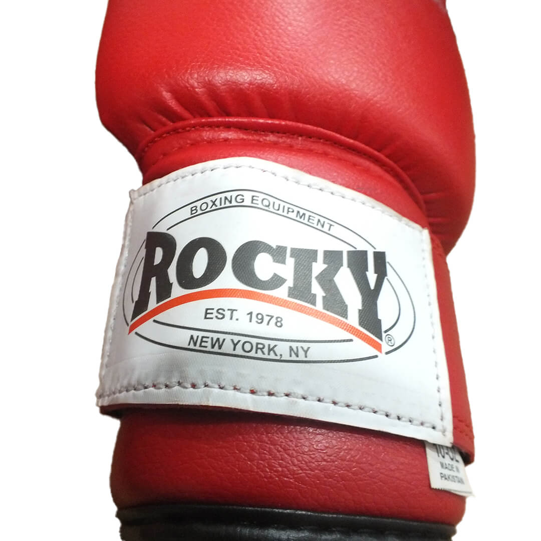 sarung tangan rocky merah 10 oz boxing muaytaimerek rocky - Rocky Sarung Tinju Boxing Gloves RBG 1503