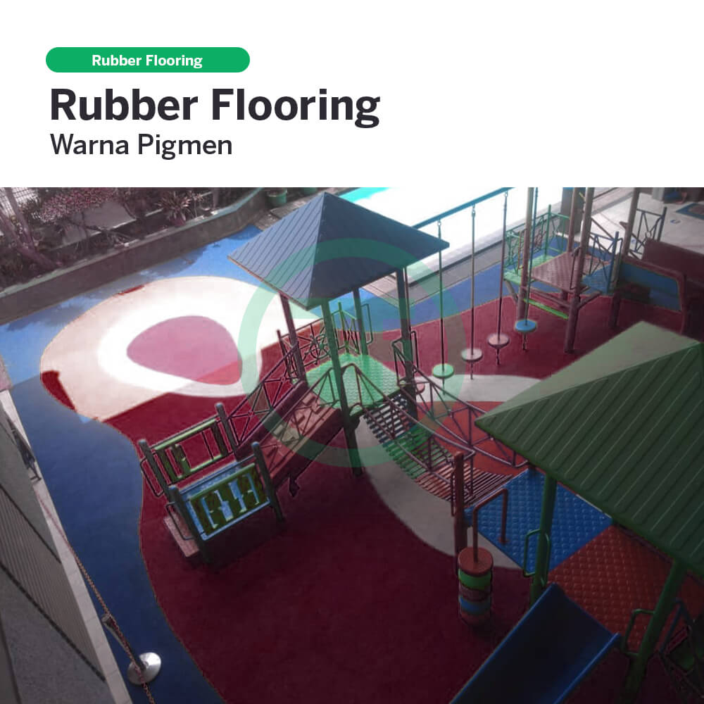 Rubber Flooring Dekat kolam renang - Rubber Flooring Warna Pigmented