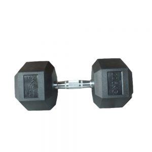 Dumbell Rubber Hex Hexagonal 22.5 Kg