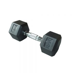 Dumbell Rubber Hex Hexagonal 7.5 Kg