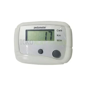 Body Gym Mini Pedometer With Two Keys White