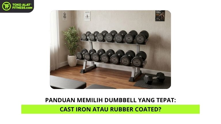 Panduan Memilih Dumbbell yang Tepat Cast Iron atau Rubber Coated